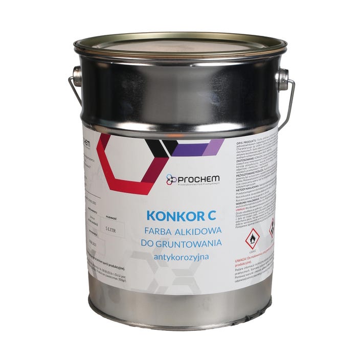 Farba antykorozyjna Konkor C szary 5l