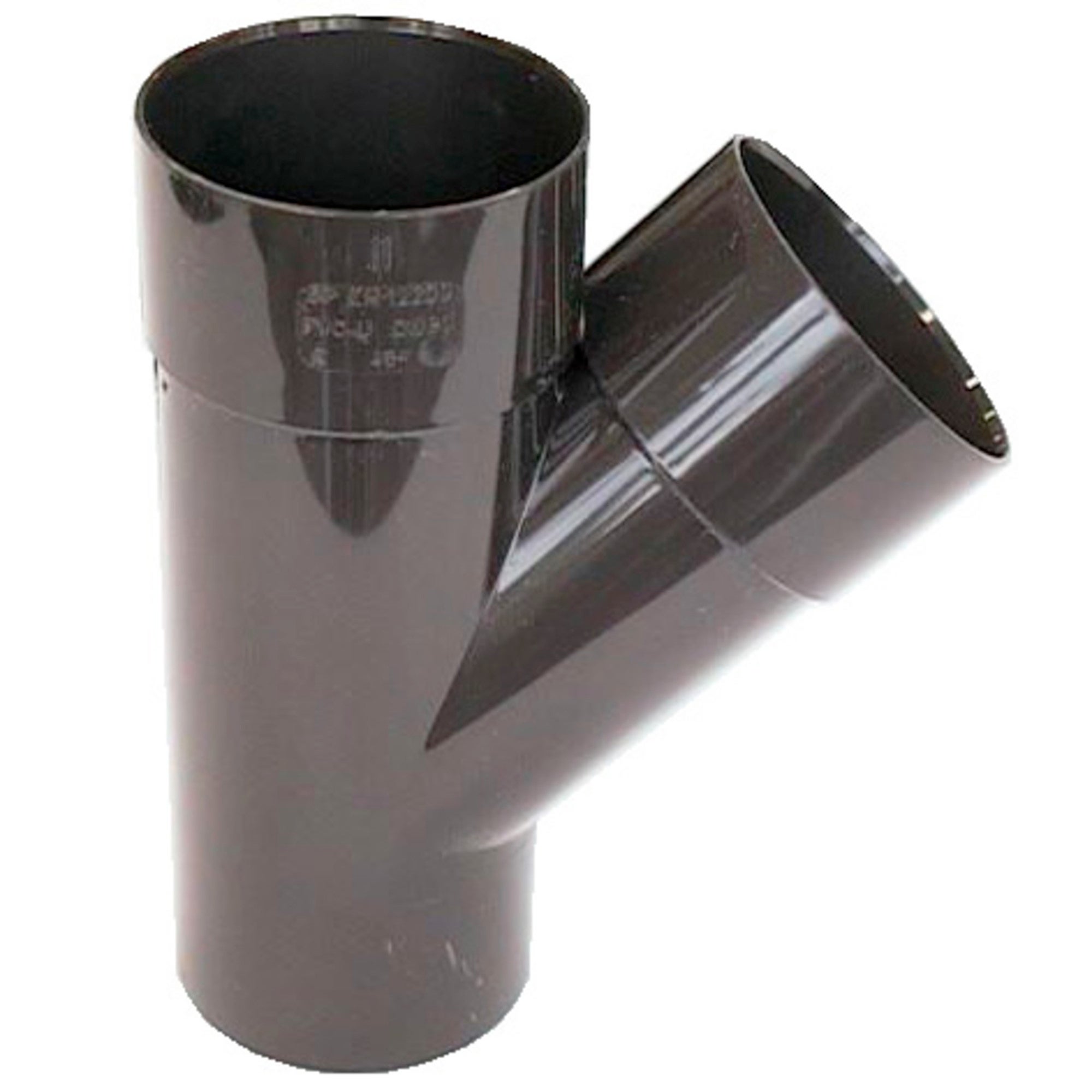 Trójnik fi 50 mm, kąt 45°, brązowy PVC Scala Plastics