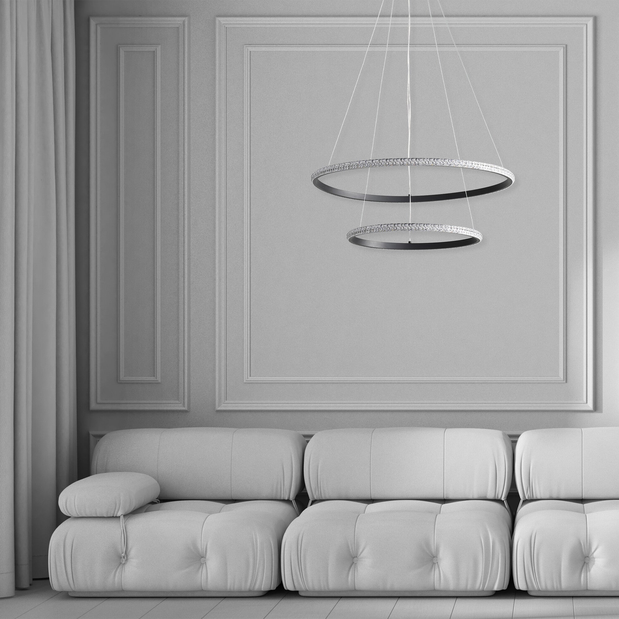 Lampa wisząca Diana 2 44W 6200lm czarna 3