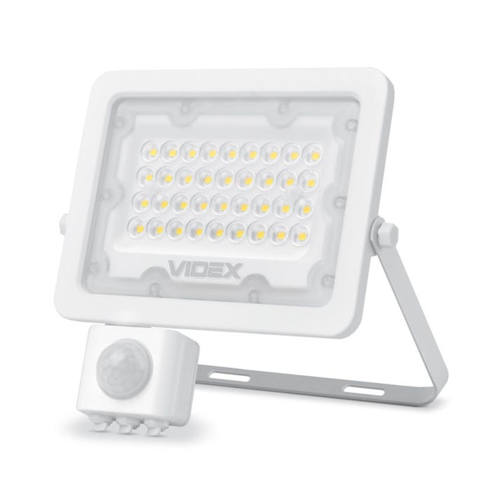 Naświetlacz LED 30W 2700 lm IP65 5000K biały czujnik ruchu PIR obracalny