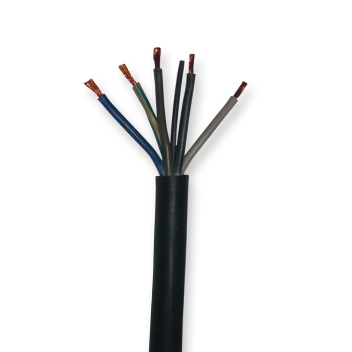Przewód gumowy H05RR-F(OW-żo) 5x4mm2 1m