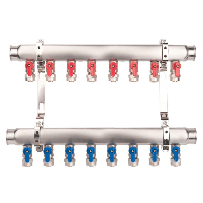 Rozdzielacz Base Inox K2-5, 5 obwodów z zaworkami mini