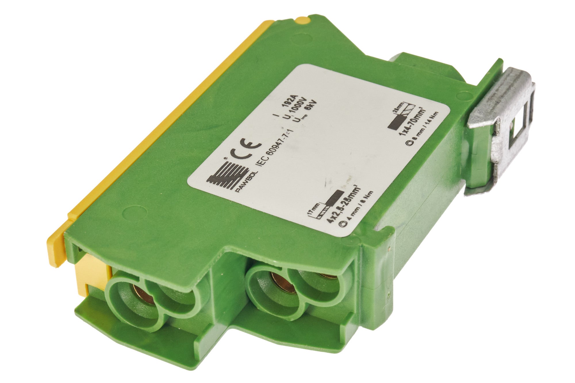 Blok rozdzielczy 1x4-70/4x2,5-25/Ż-Z żółto-zielony E.4094/Ż-Z