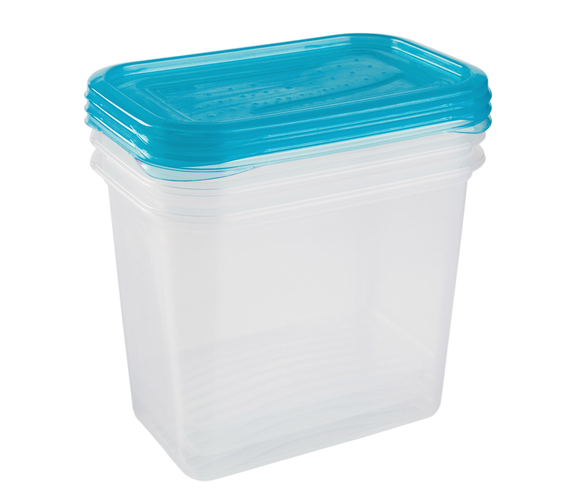 Zestaw 3 prostokątnych pojemników 1 l 