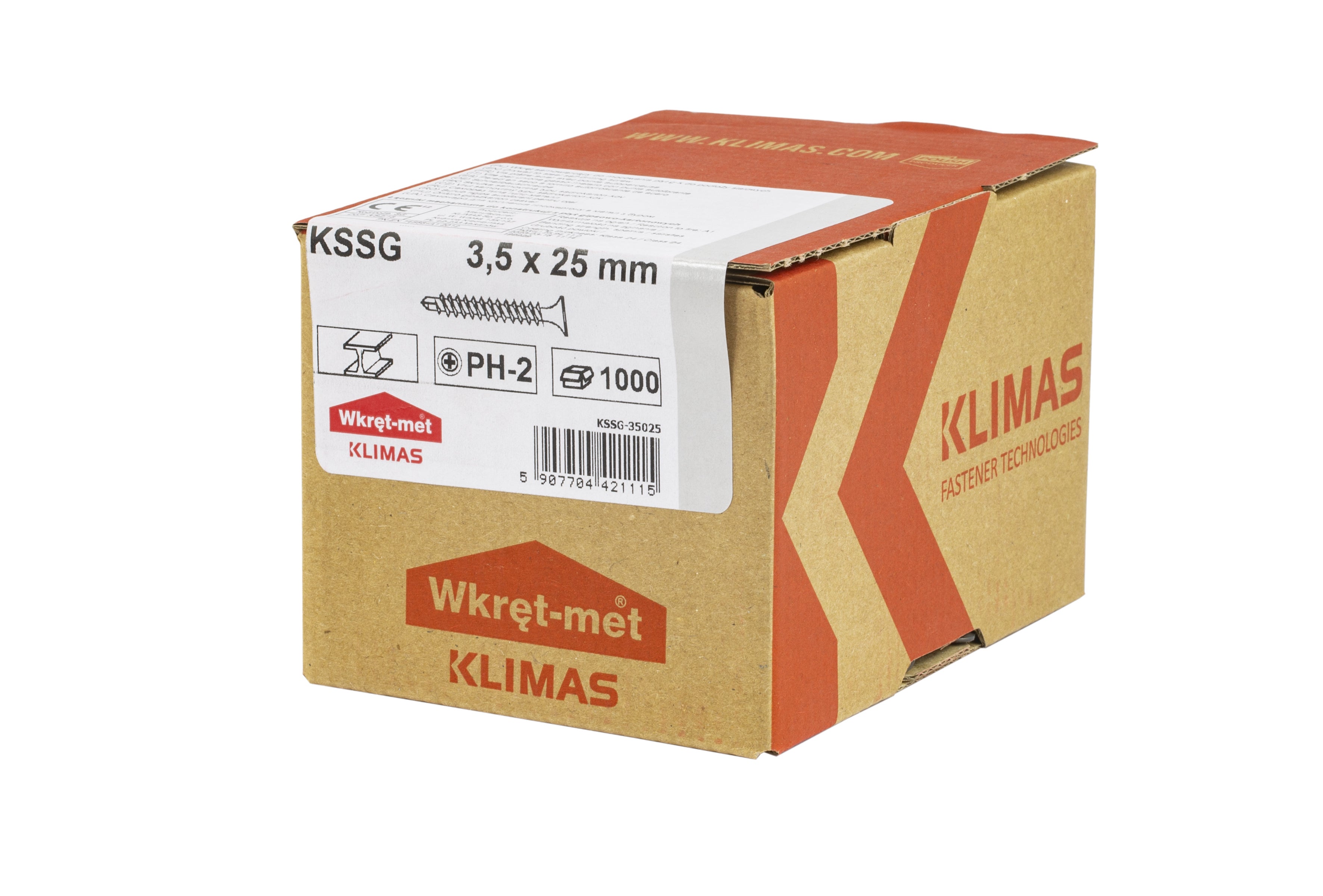 Wkręt samowiercący 3.5x25 mm (waga) 1