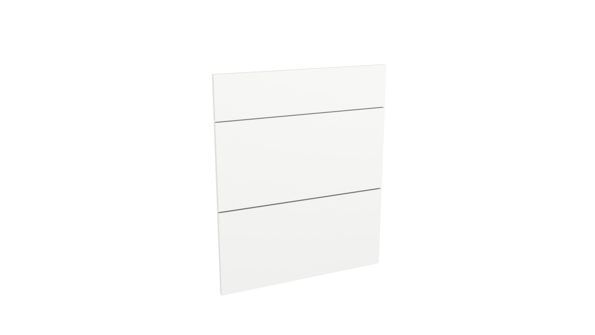 Front kuchenny do szafki z 3 szufladami Biały Platynowy 60x14, 60x28,4 cm x2 sztuki