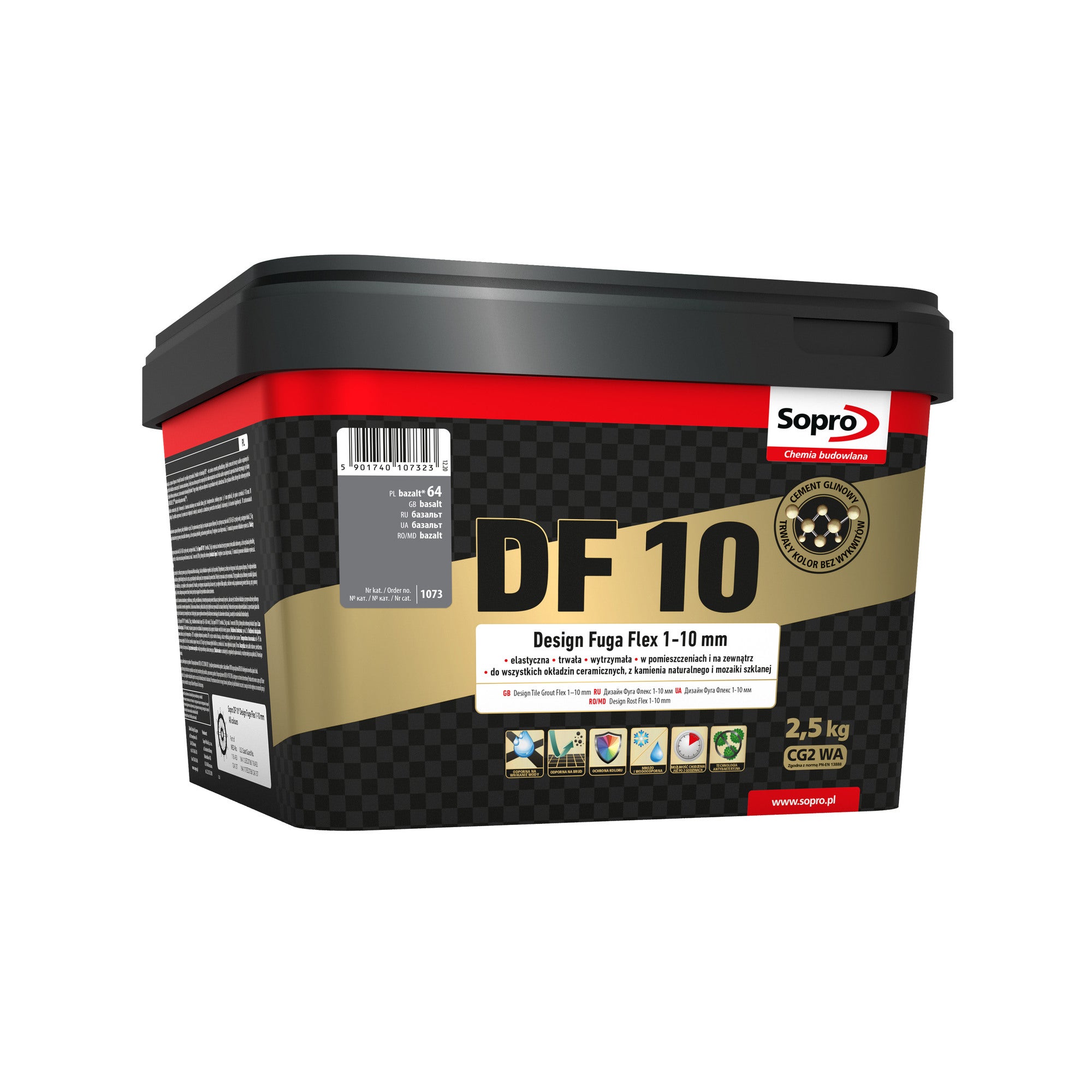 Fuga DF10 Design Flex 64 bazalt 2.5 kg 0