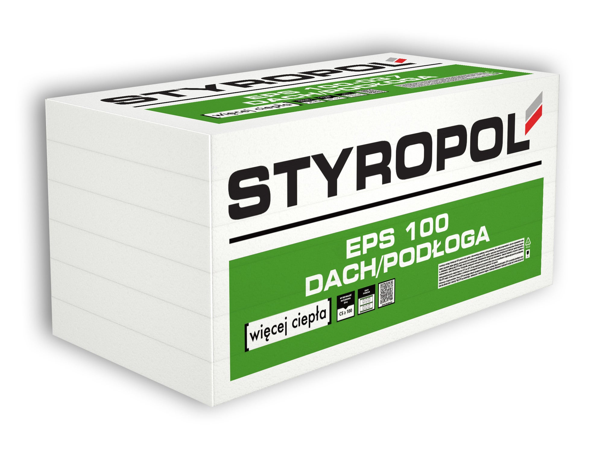Styropian Styropol  36 2 cm EPS100  0.036 W/(mK) 15 m2