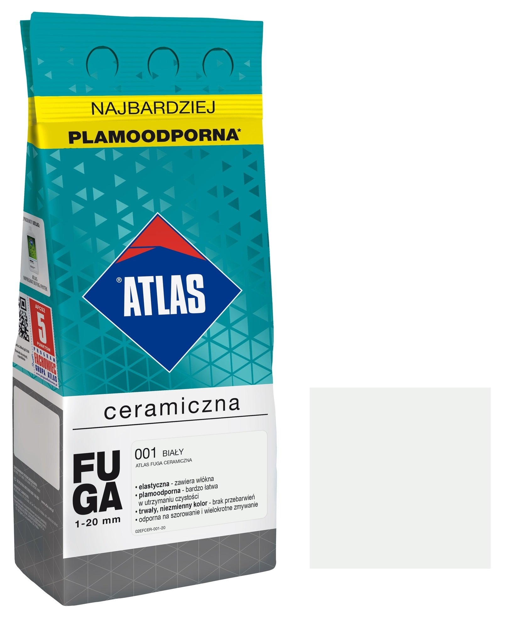 Fuga ceramiczna Atlas 001 biały 2kg
