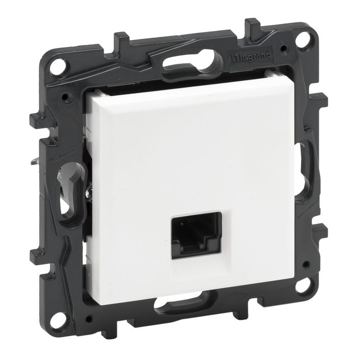 Niloe Step biały gniazdo 1xRJ45 kat.6