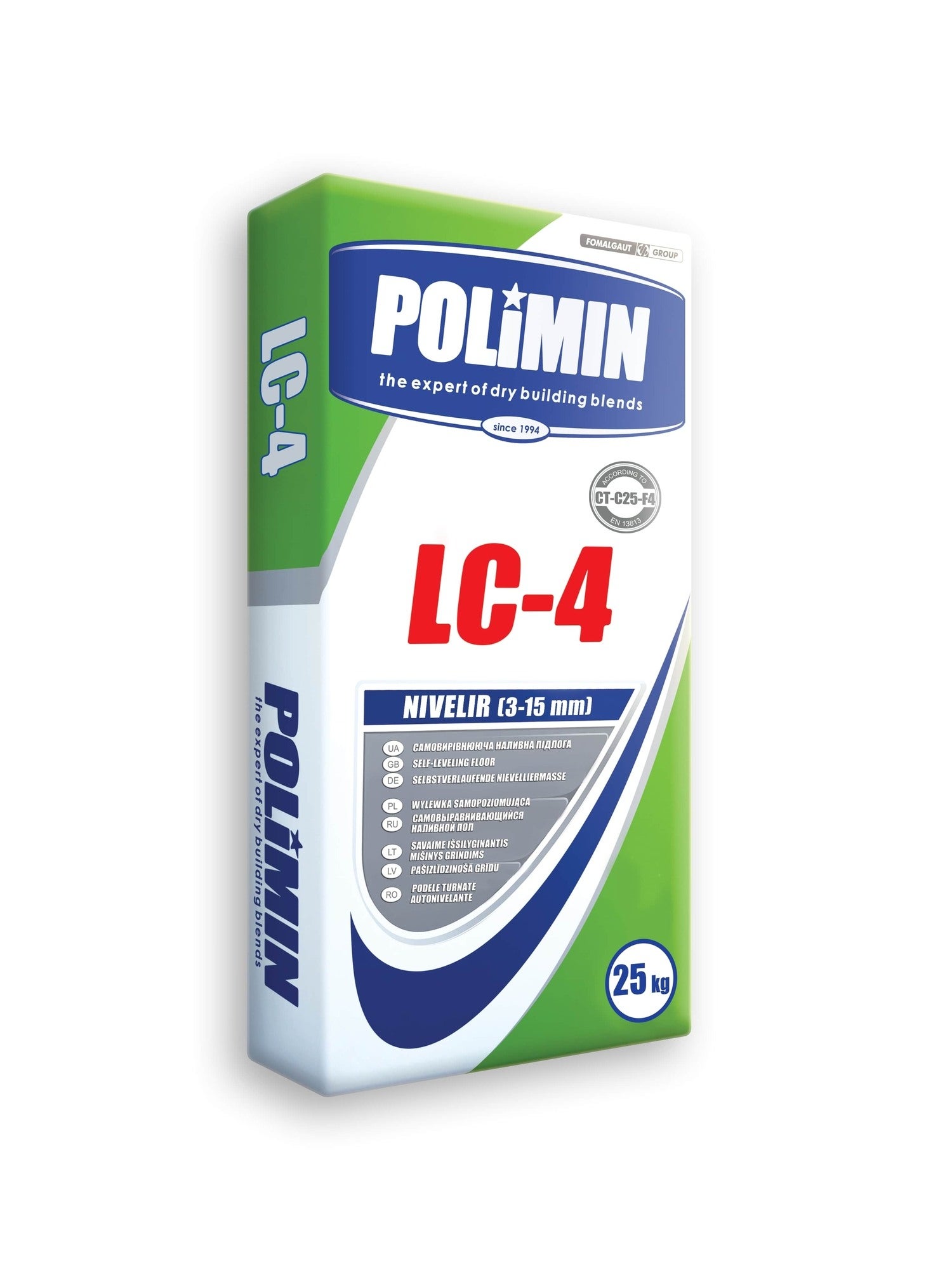 Zaprawa wyrównawcza Polimin LC-4 25 kg, 3-15 mm 0