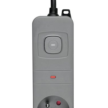 Listwa przeciwprzepięciowa 3m 4 gniazda z uziemieniem, szara 4