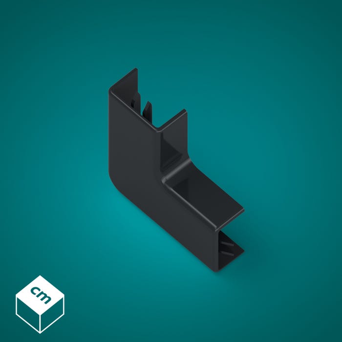 Łacznik kątowy 11/20 czarny