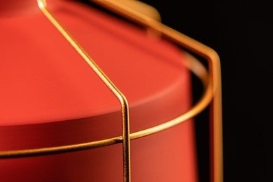 Oprawa sufitowa GOA 1x E27, czerwony, średnica 32cm, materiał metal 4