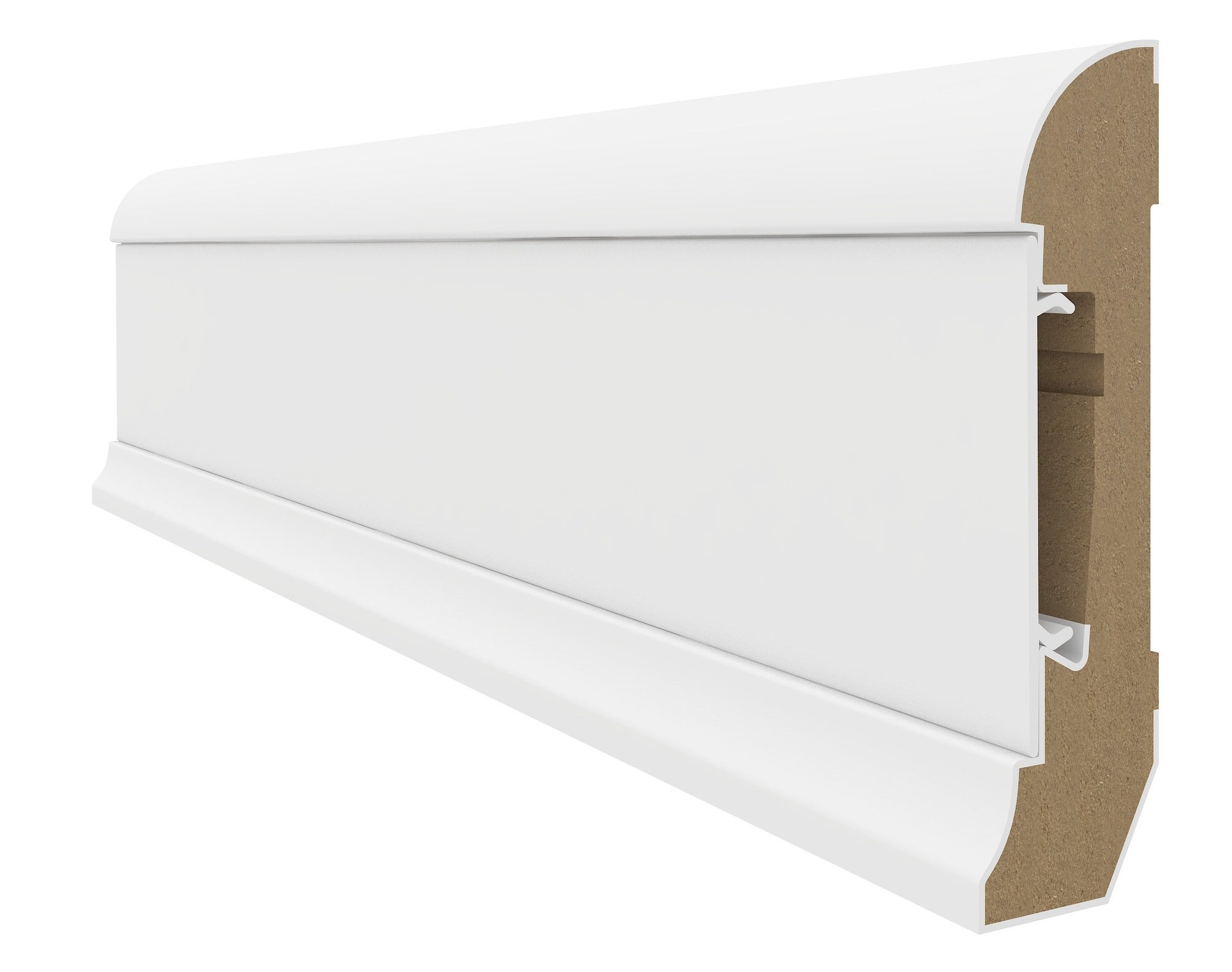 Listwa przypodłogowa szybkiego montażu Estilo 601 2400x80x22mm biała 0