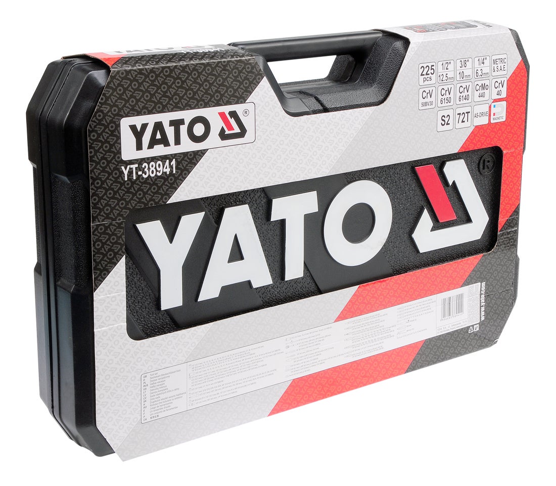 Zestaw kluczy nasadowych 1/2" YT-38941 Yato, 225 szt. 1