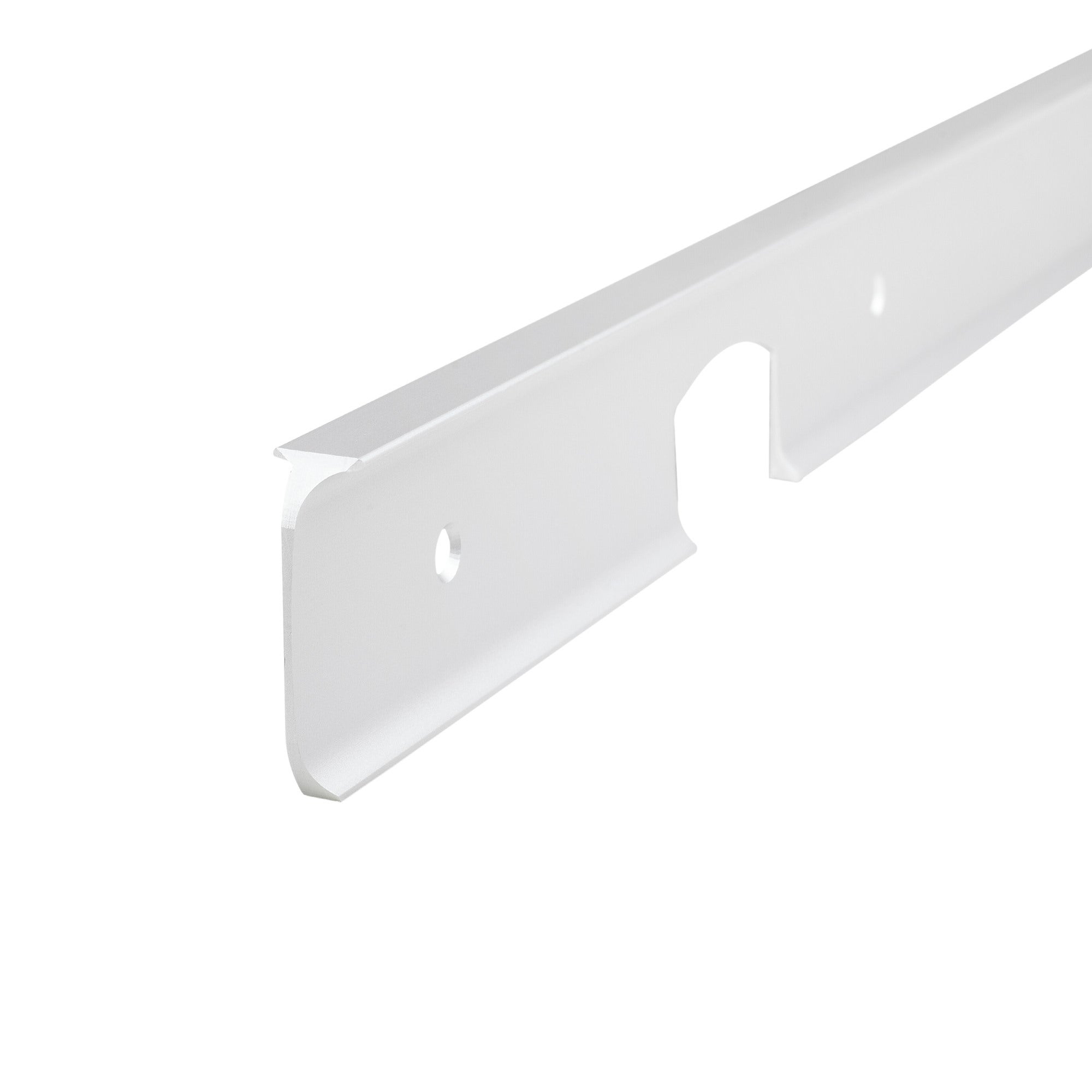 Listwa do blatu aluminiowa kątowa 38mm Cezar Srebrny mat 0,62m 0