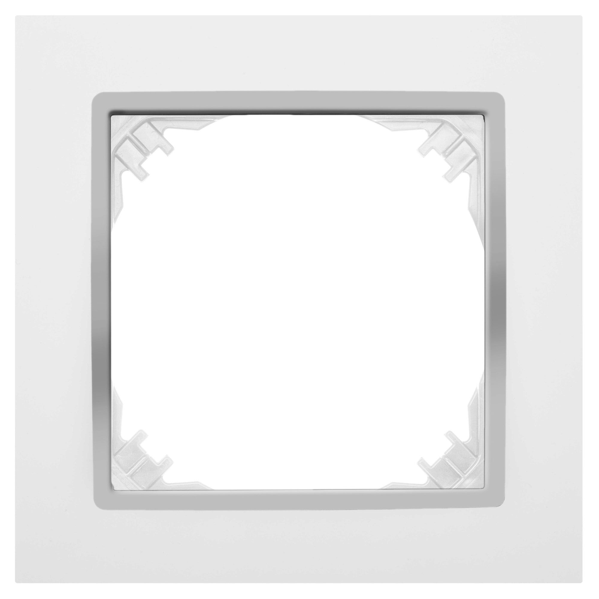 Santra biały/chrom ramka x1