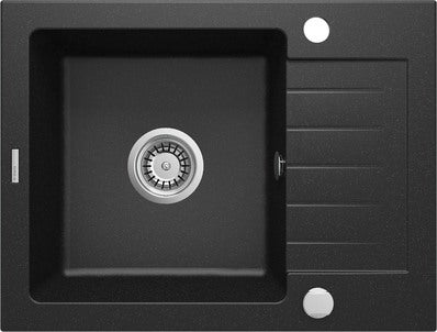 Zlewozmywak granitowy Deante Zorba 44 x 58 cm grafit