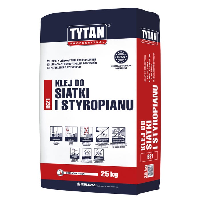 Zaprawa klejąca do styropianu Tytan IS21 25 kg