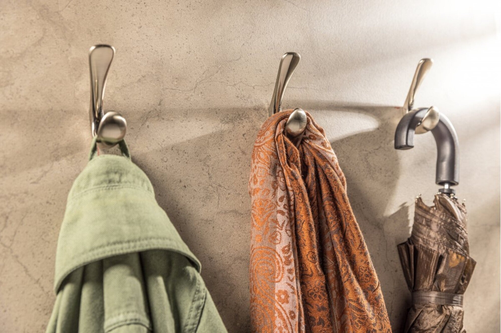 Wieszak podwójny stal szczotkowana 5