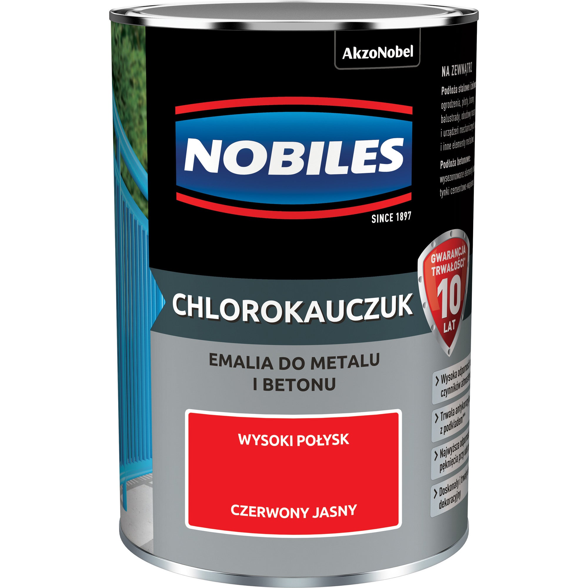 Chlorokauczuk Czerwony Jasny 0,9L
