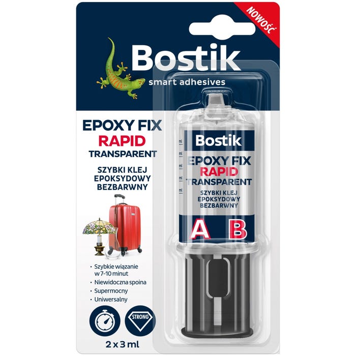 Klej epoksydowy Bostik Epoxy Fix Rapid transparentny 2x3ml