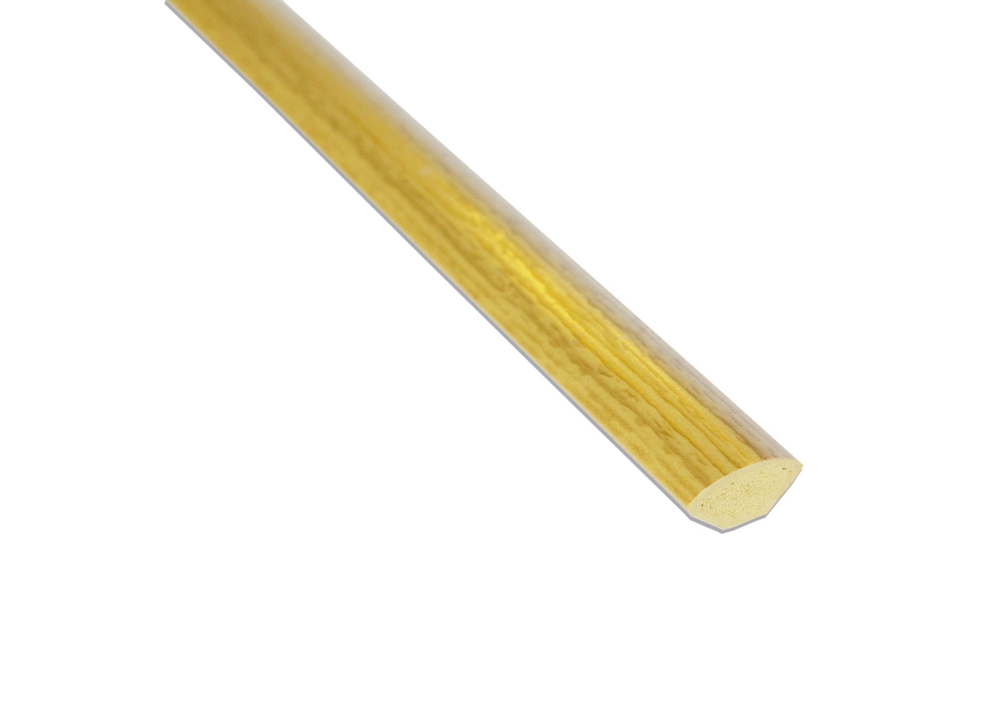 Ćwierćwałek PVC dąb 14x14x2500 mm