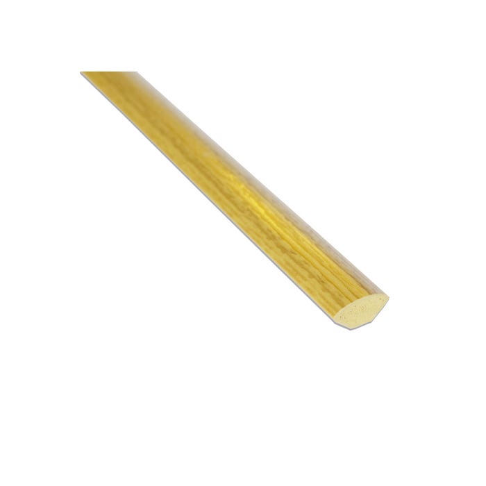 Ćwierćwałek PVC dąb 14x14x2500 mm