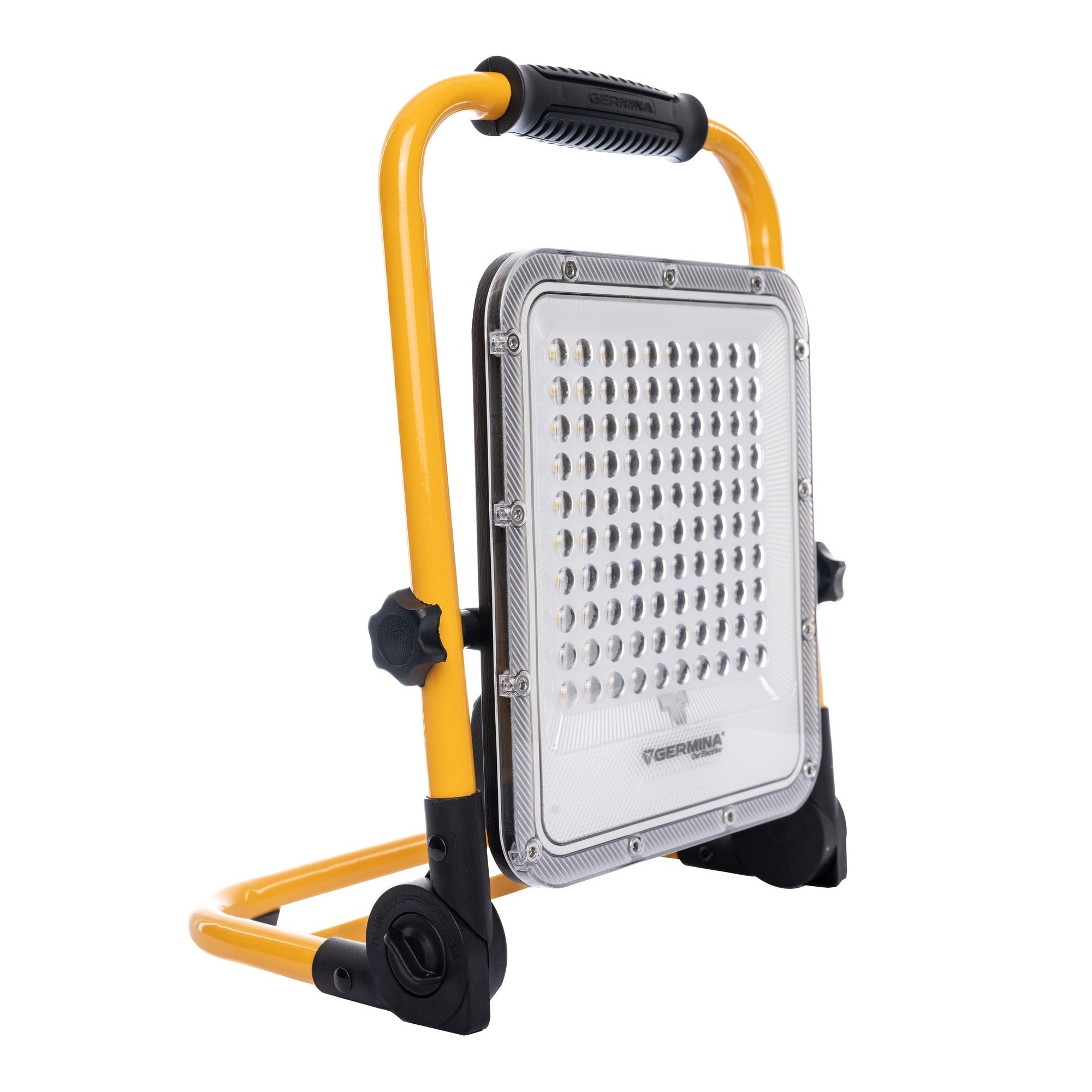 Naświetlacz akumulatorowy Herkules zasilanie bateryjne (akumulator wbudowany), 50W, 1400Lm, IP65, rama z uchwytem, bateria 10000mAh, możliwość montażu na statywie 1