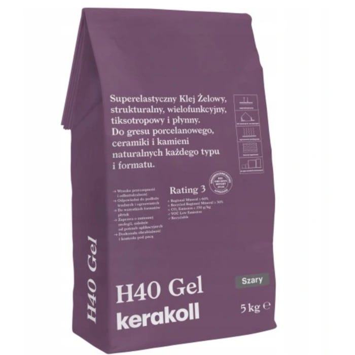 Zaprawa klejowa H40 GEL szara 5 kg Kerakoll