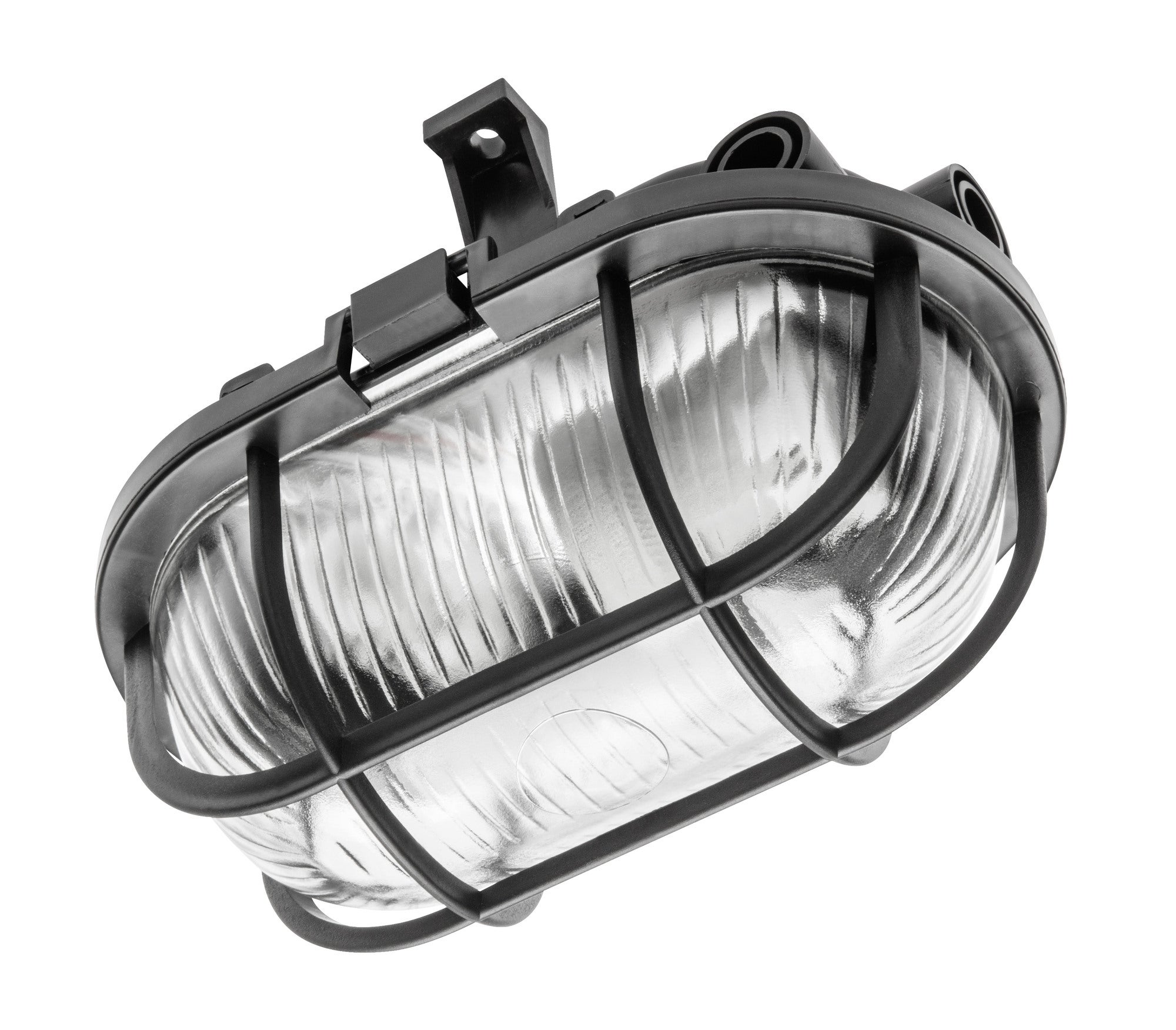 Oprawa SANGEUSA 40W E27 IP44 siatka plastik czarna