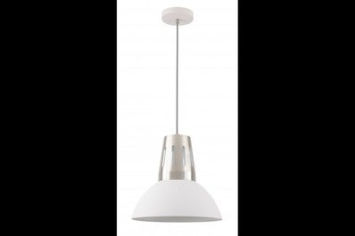 Oprawa sufitowa ARTEMIA L 1x E27, biały, średnica 34,5cm, materiał metal