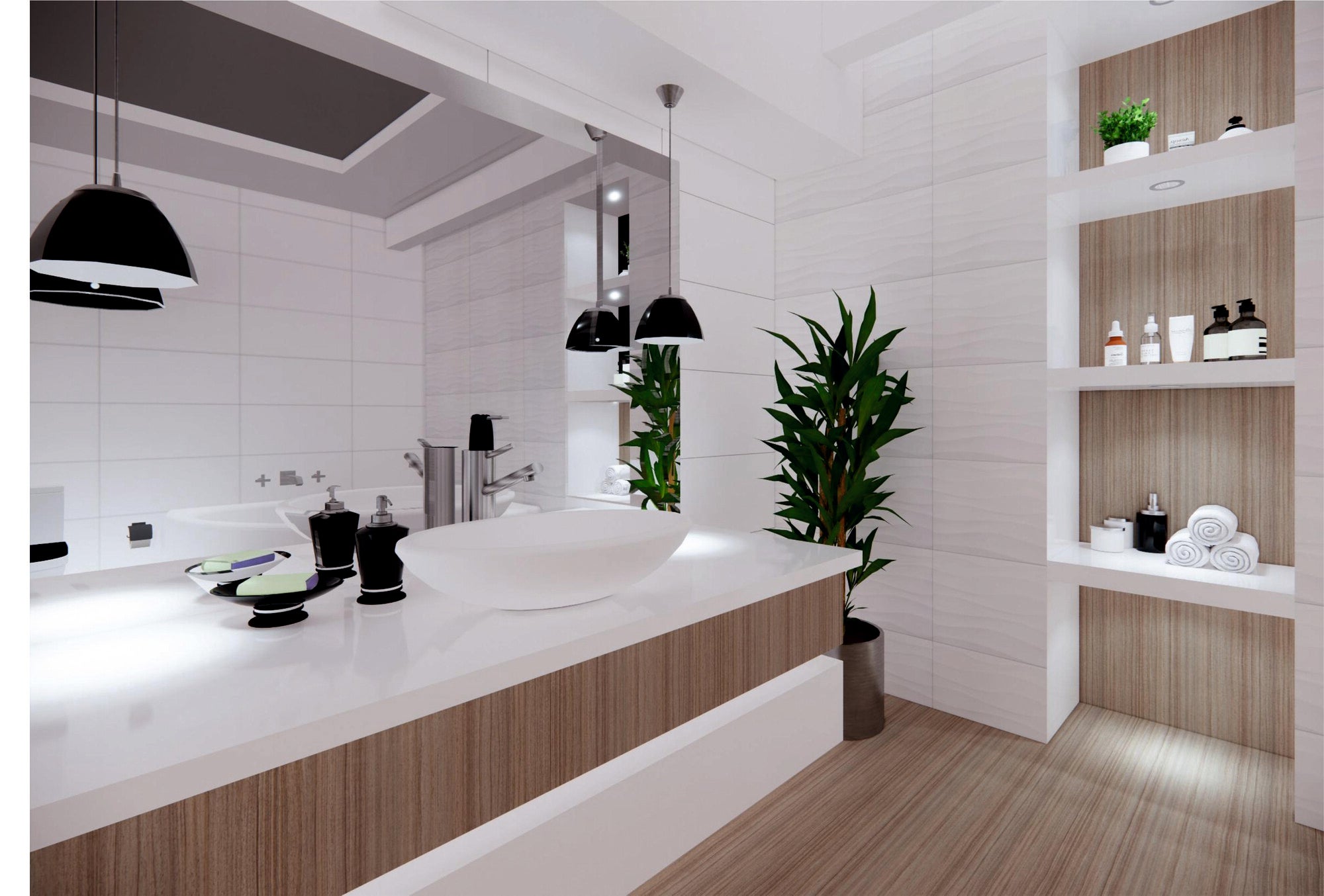 Płytka ścienna Dymo White połysk rektyfikowana 30x60 cm 1,44 m2 2