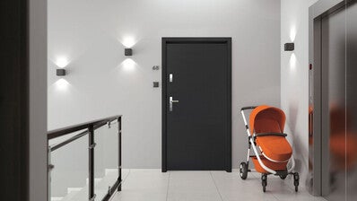 Drzwi zewnętrzne Sopot antracyt 90 lewe 1