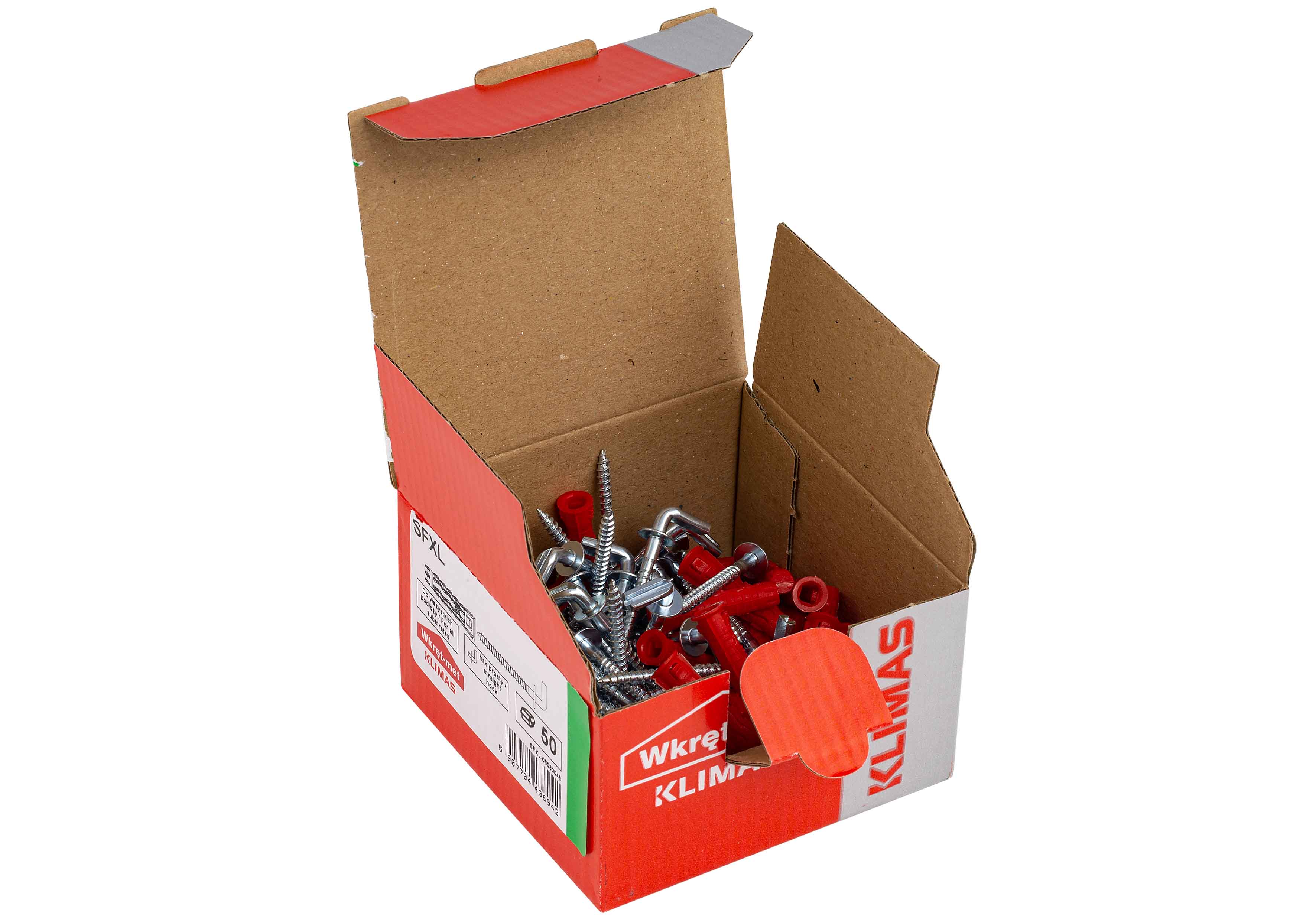 Kołek uniwersalny fi 6 z hakiem L 30x48 mm (50 szt.) 2