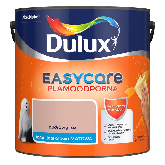 Farba Dulux EasyCare pudrowy róż 2,5l