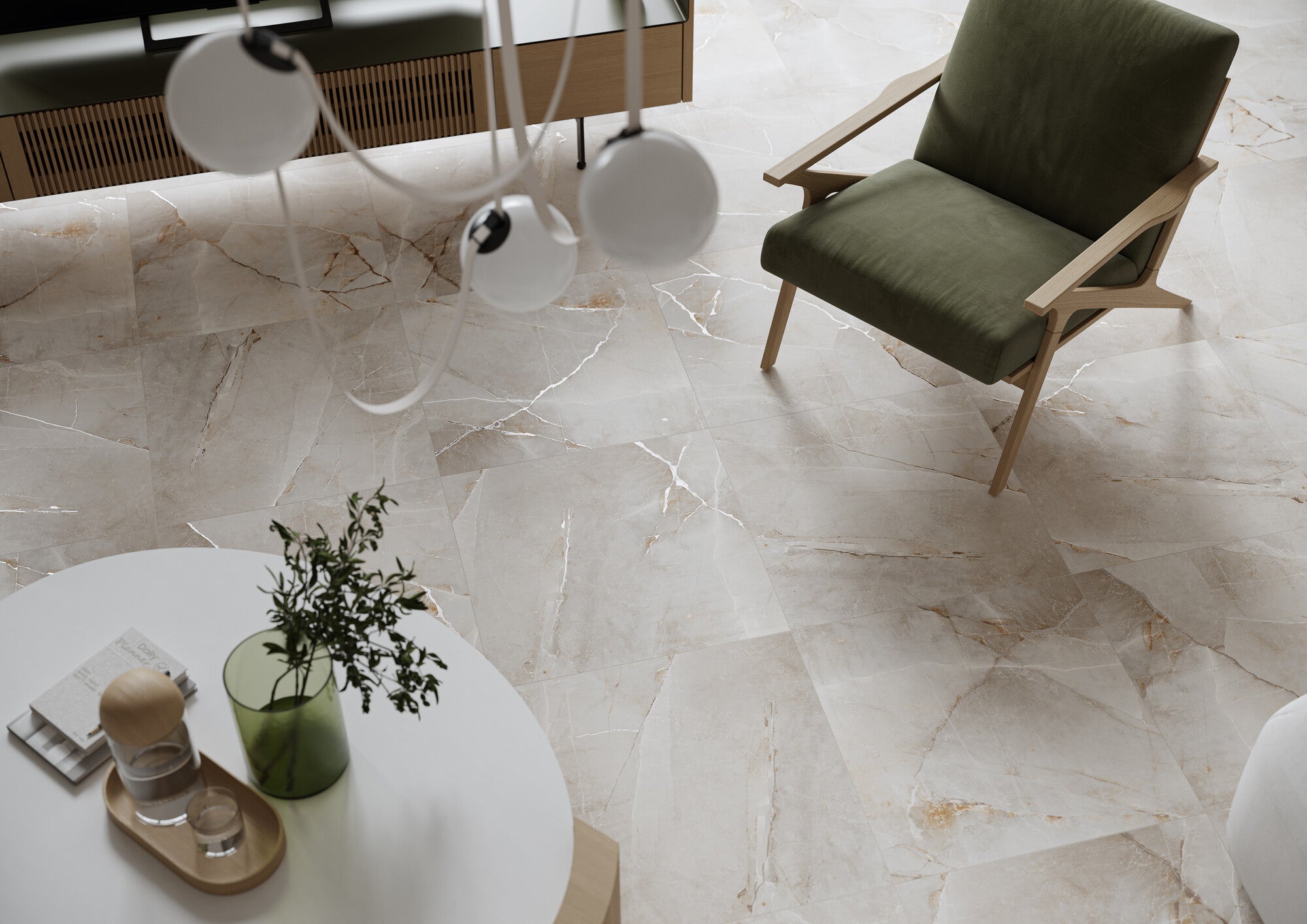 Gres szkliwiony Will White Carving 60x60 cm 1.44 m2 1