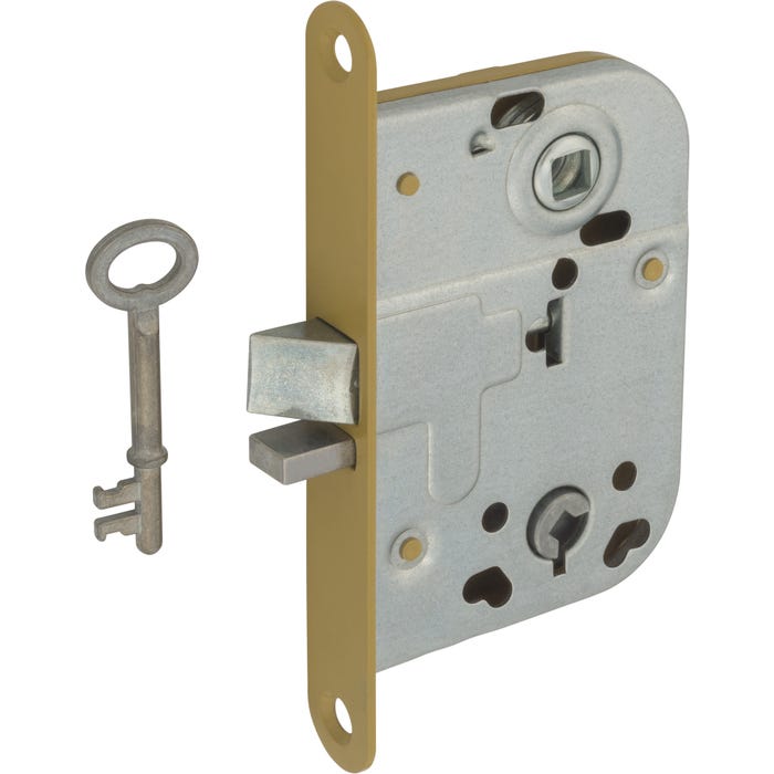 Zamek wpuszczany na klucz do WC 72/45 mm