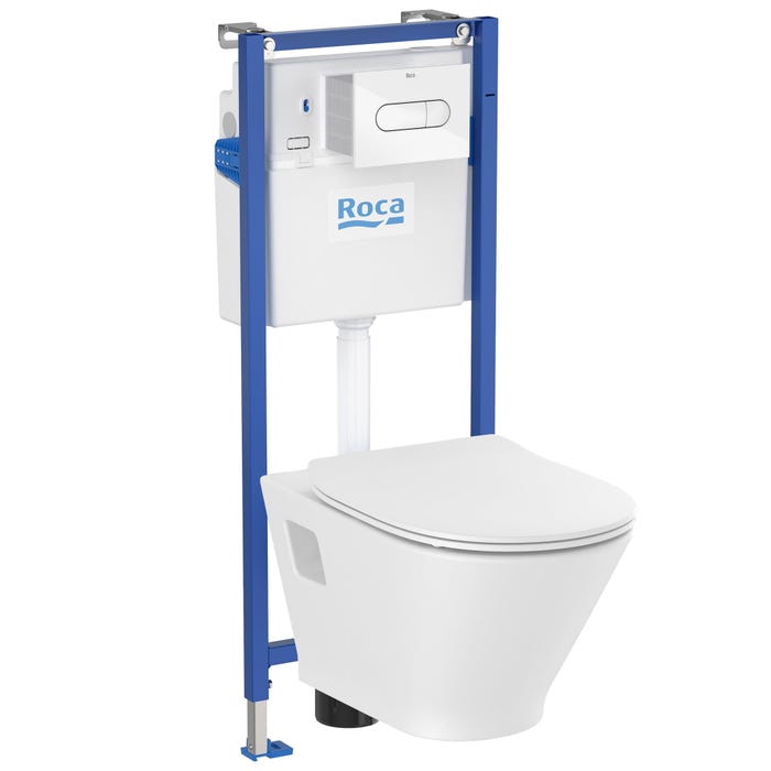 Zestaw podtynkowy WC Roca Villa Duplo Nova chrom