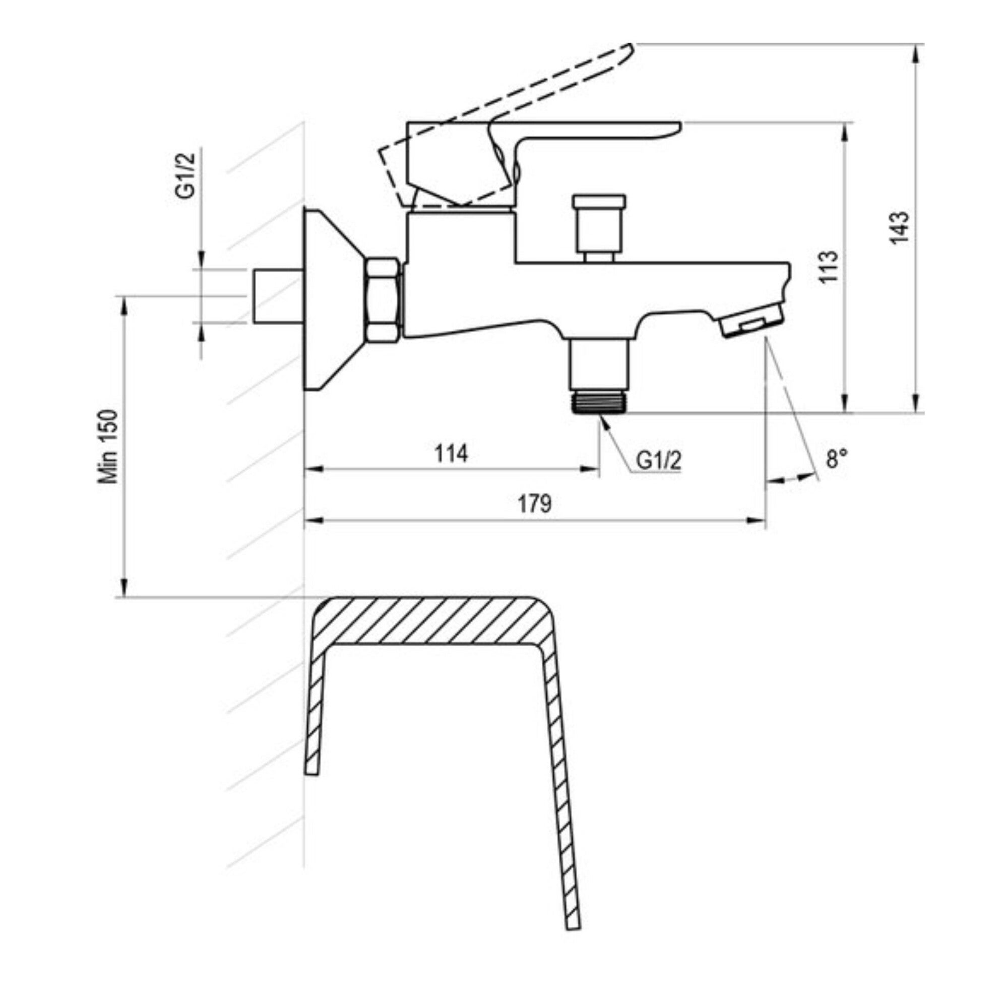 Bateria wannowa Ravak Solar chrom 2