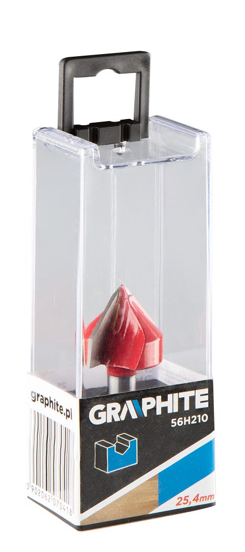 Frez do rowków typu V 25,4x25,4 mm, trzpień 8 mm 3