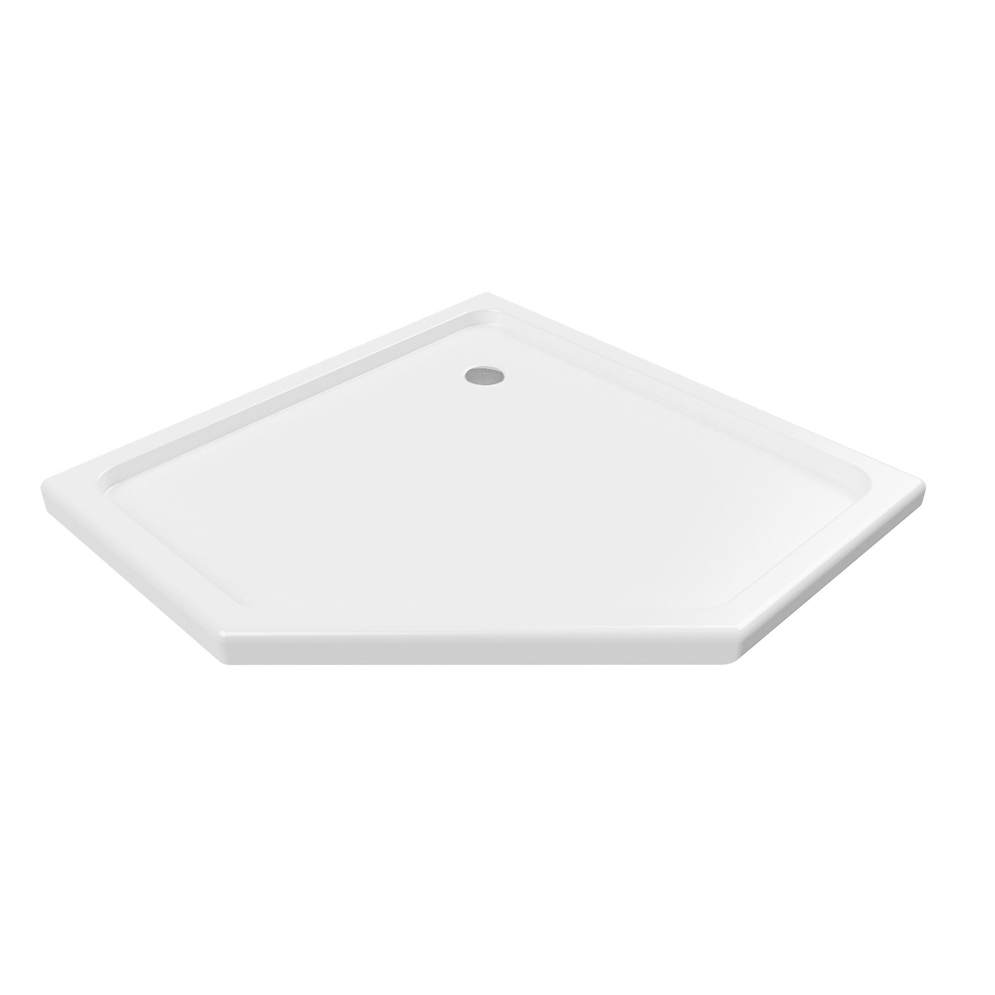 Brodzik pieciokątny do kabiny prysznicowej Durasan Diamond Slim 80 cm DNBR-5N-80-SL