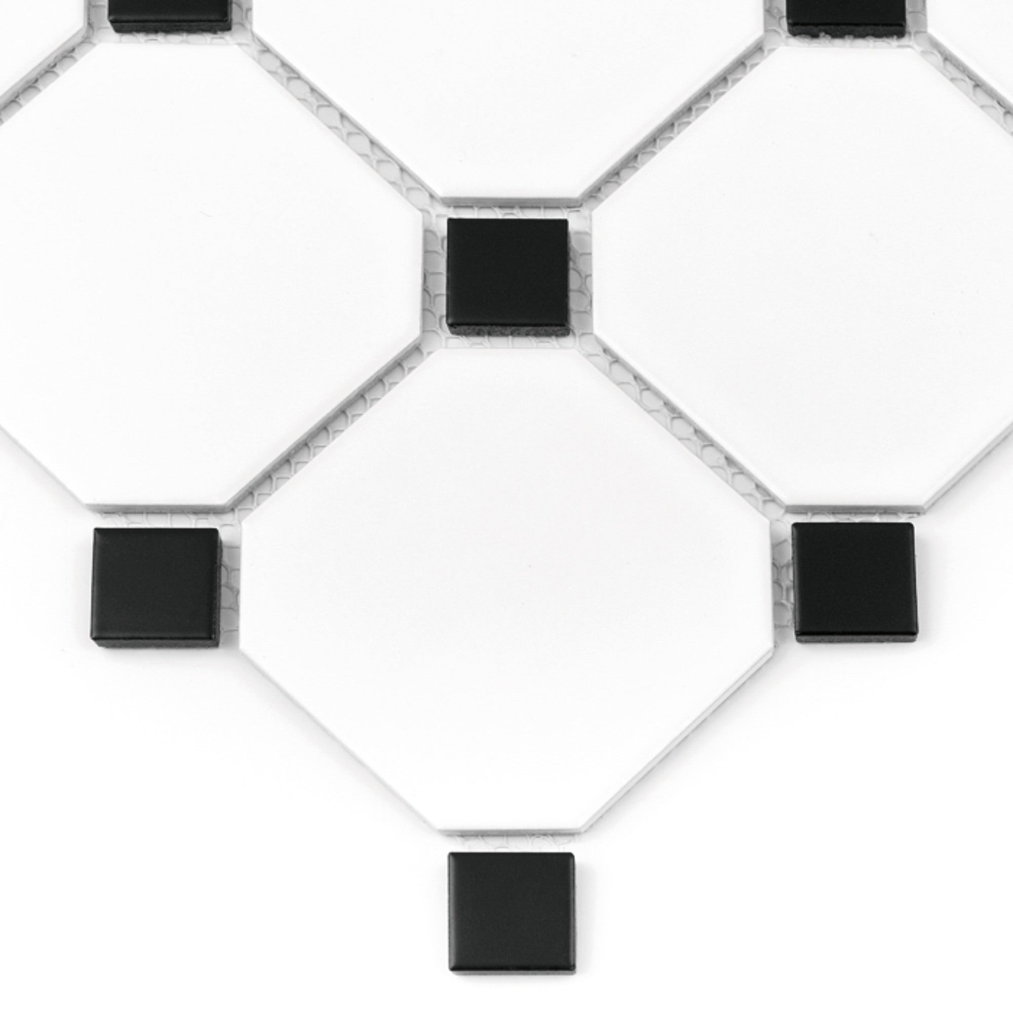 Mozaika ceramiczna Octagon White 95 Matt 30.1x30.1 cm 3