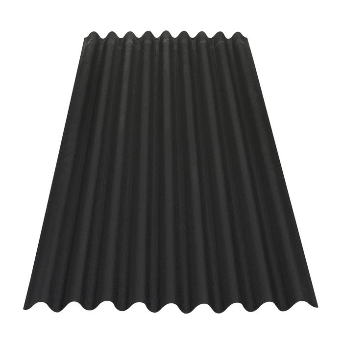 Płyta falista Onduline Base, czarna 2.00x0.86 m