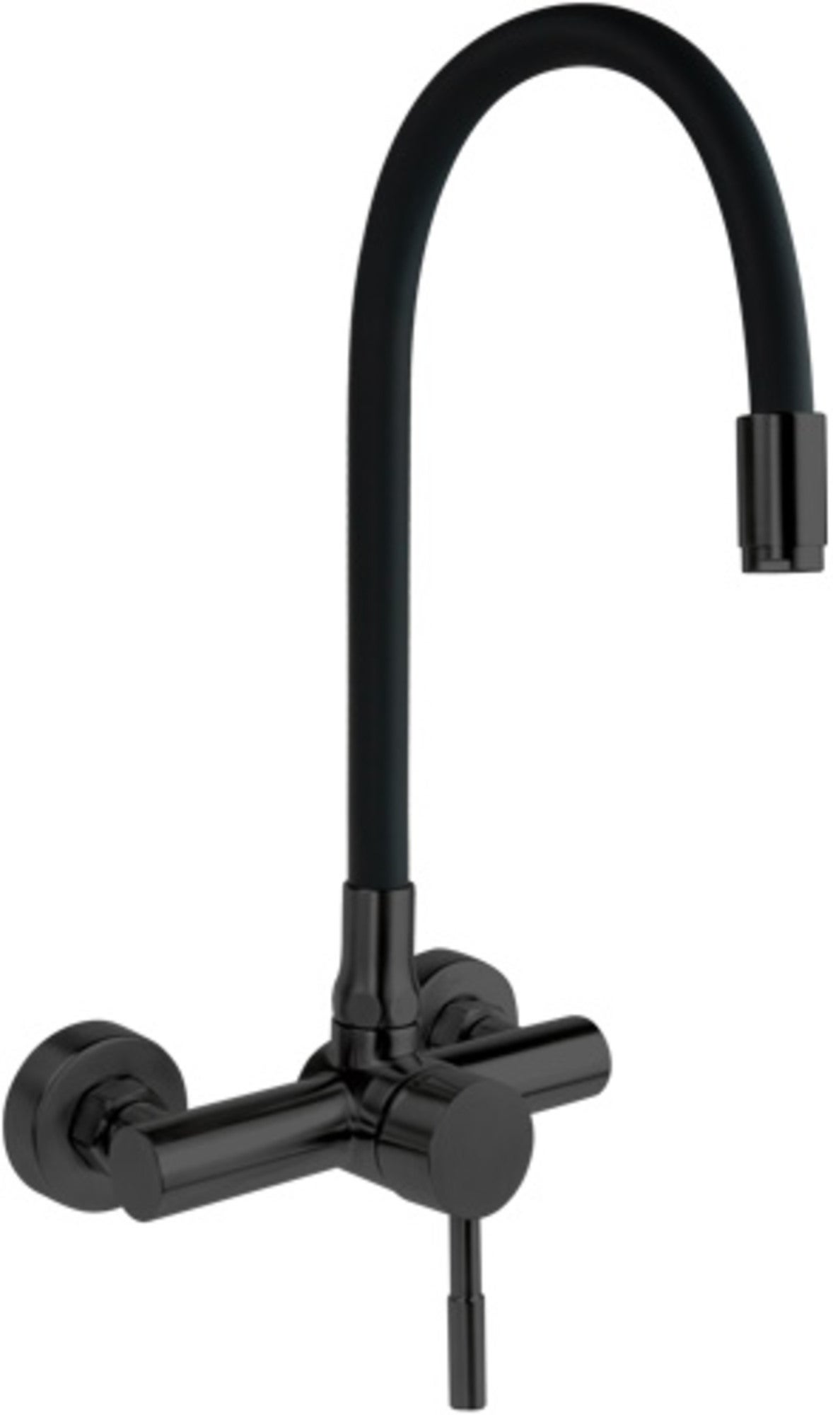 Bateria kuchenna ścienna Deante Luno czarna