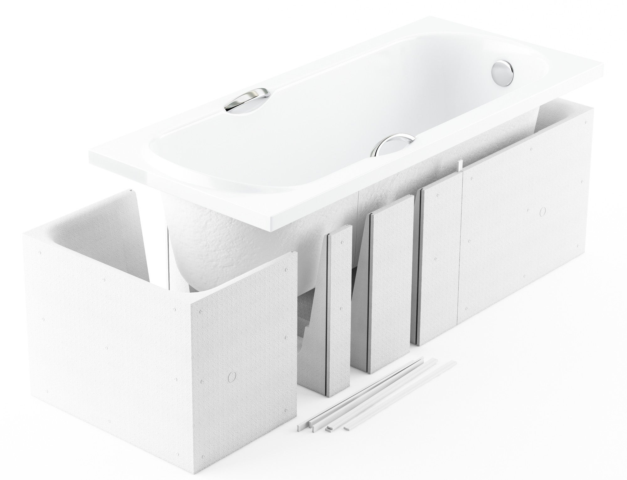 Nośnik uniwersalny do wanien prostokątnych Schedpol 120-170 x 70 x 55 cm 1