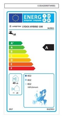 Elektryczny podgrzewacz wody z pompą ciepła Lydos Hybrid 100 2