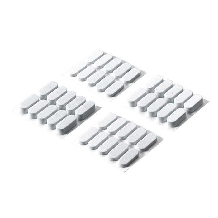 Odbojniki drzwiowe samoprzylepne 3/6x20x8 mm 40 szt.