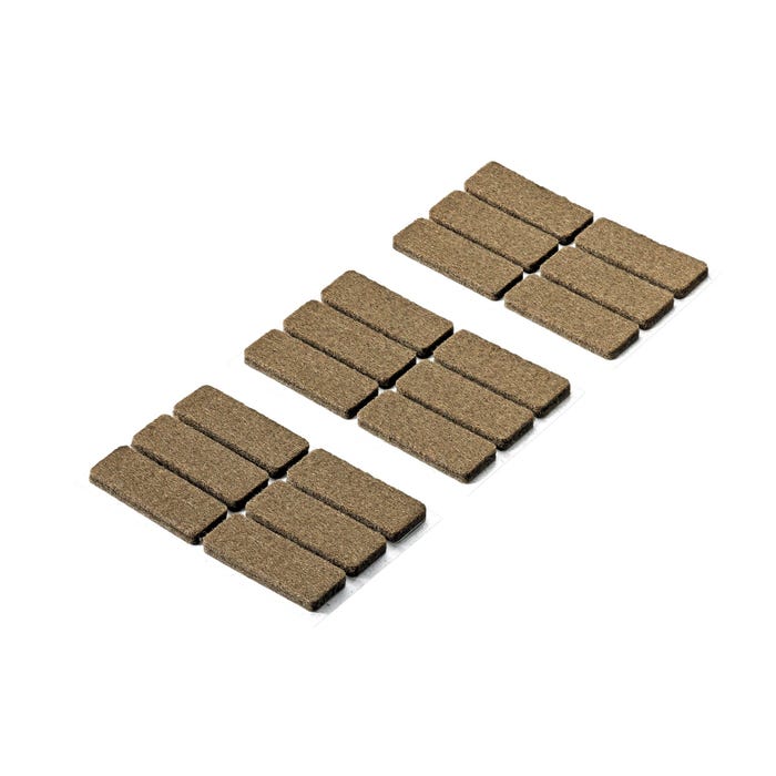 Podkładki filcowe samoprzylepne 44x16x4.5 mm 18 szt.